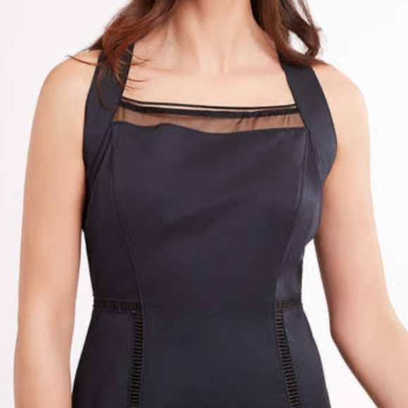 Elie Tahari Black Square Neck Sheath Dress size 2 New Sleeveless - Picture 2 of 12